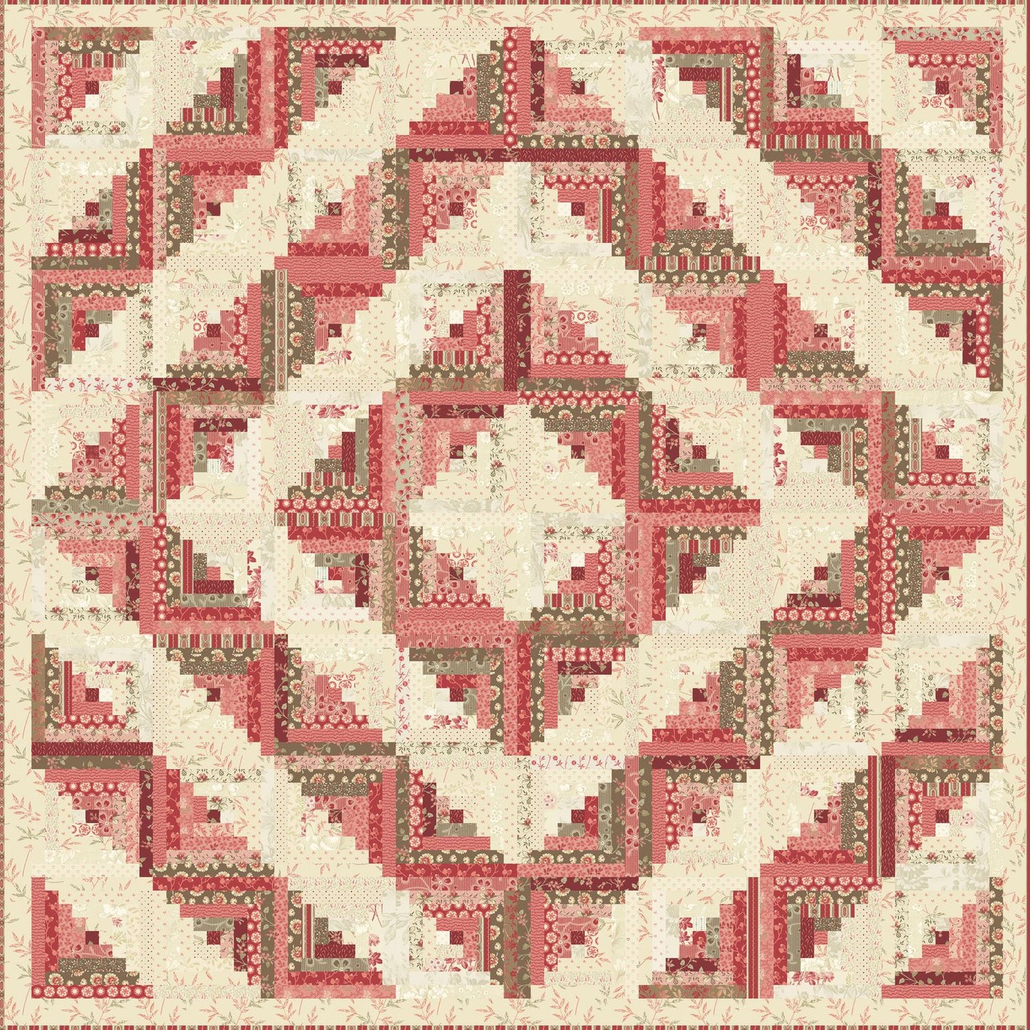 Log Cabin Quilt Pattern image 5