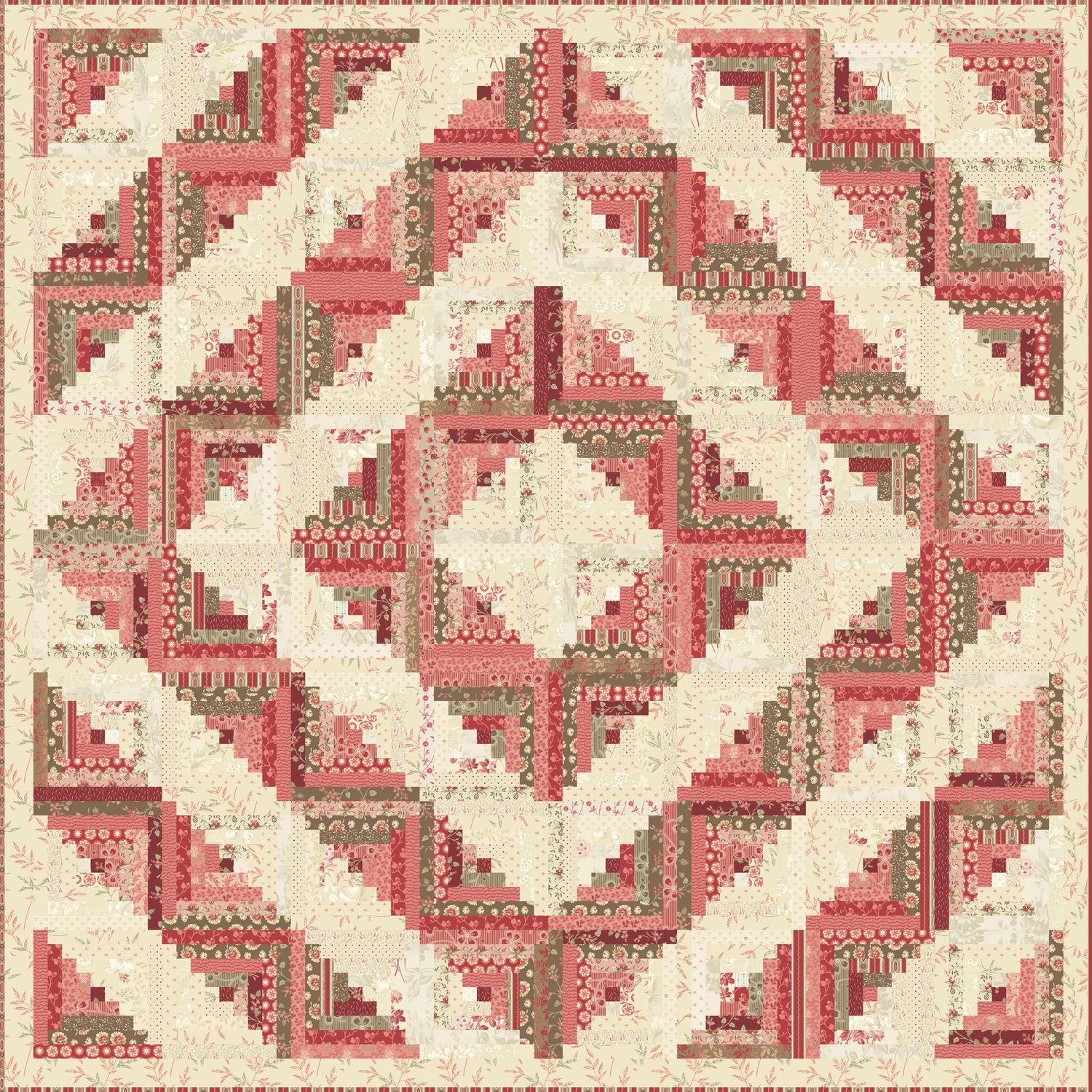 Log Cabin Quilt Pattern image 5