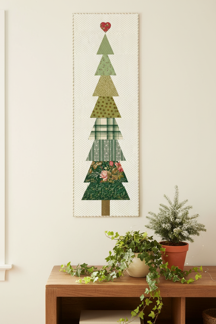Holiday Spruce Table Runner Pattern