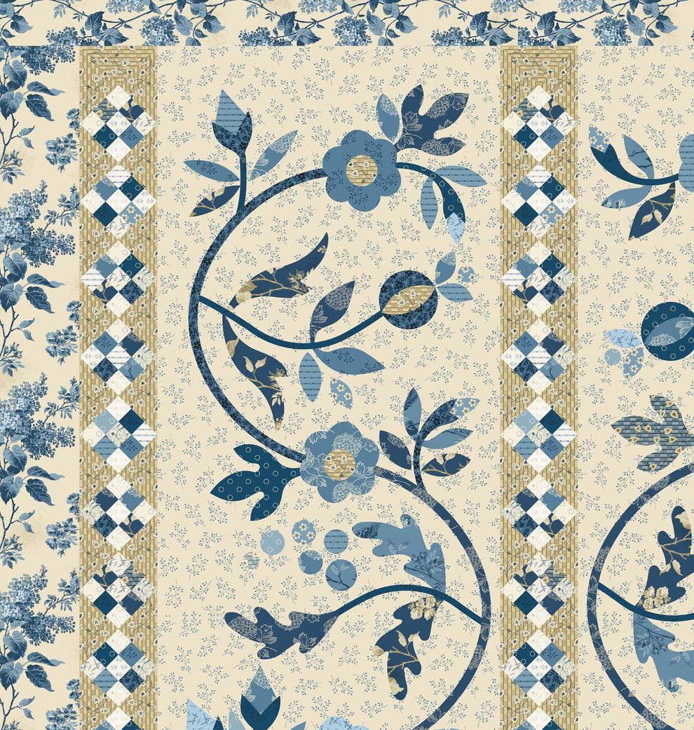 Reaching Out Blue Sky Quilt Pattern