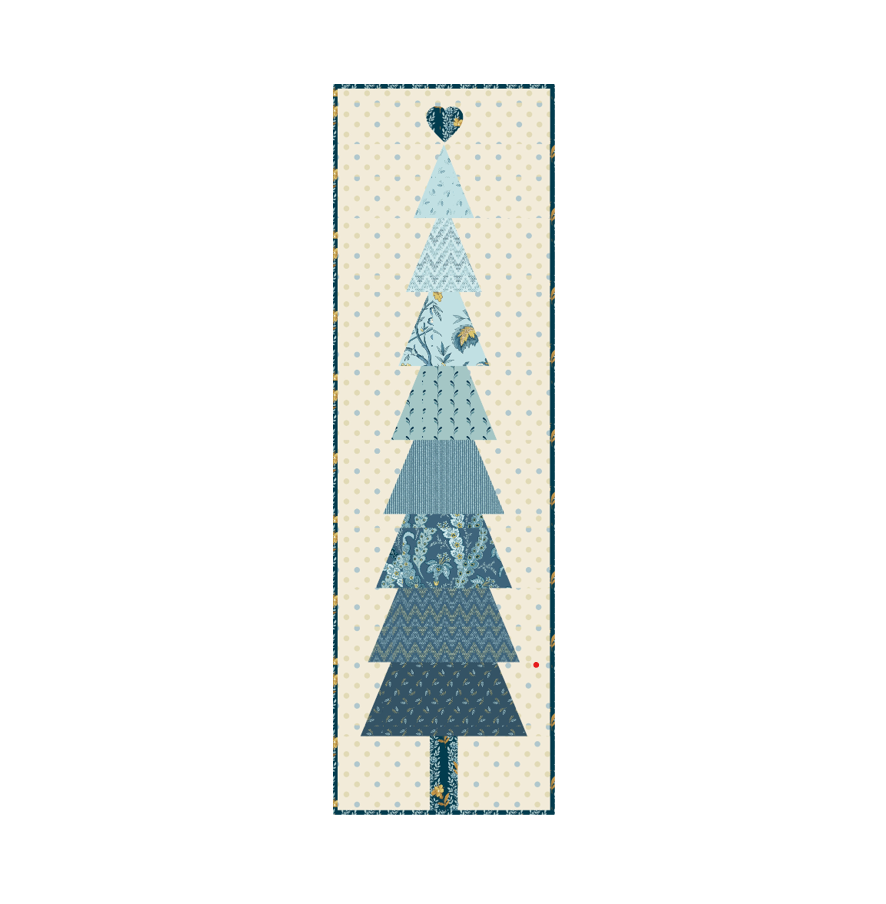 Holiday Spruce Table Runner Pattern