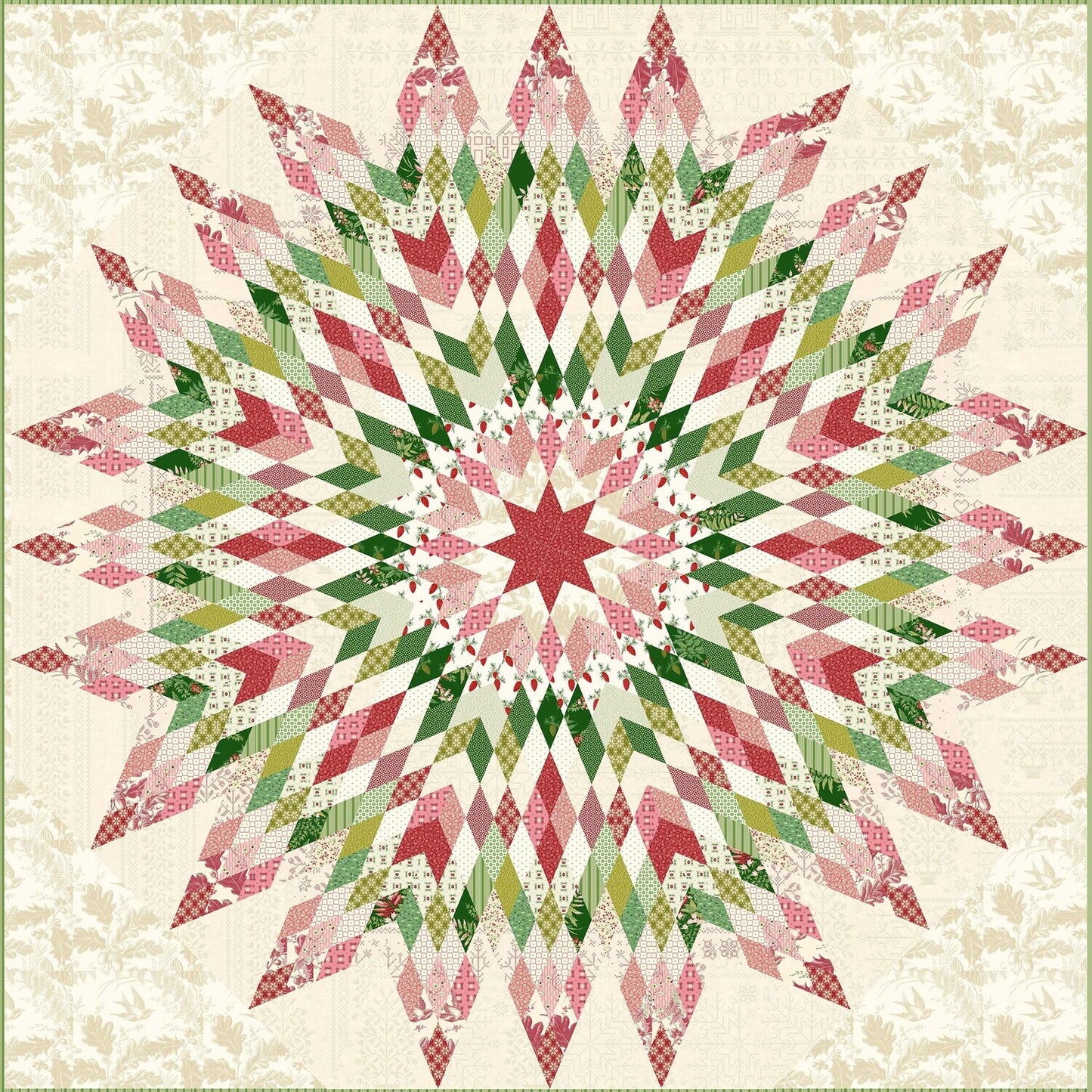 Amaryllis Noel Quilt Pattern image 0