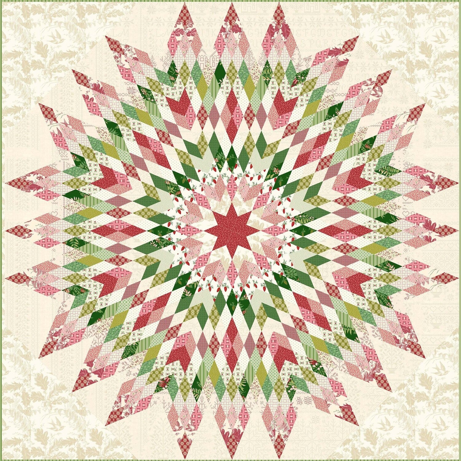 Amaryllis Noel Quilt Pattern image 0