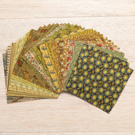 Squares 3.5" - Greens image 0