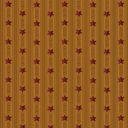 Kim Diehl Right as Rain Gold Ticking Star Stripe 9835-404 image 0