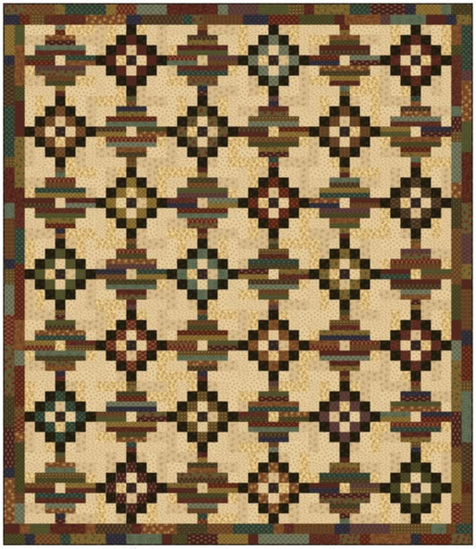 Lanterns in the Cabin Quilt Pattern