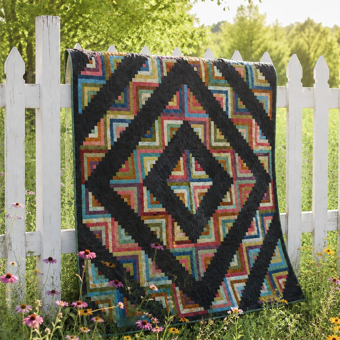 Log Cabin Quilt Pattern
