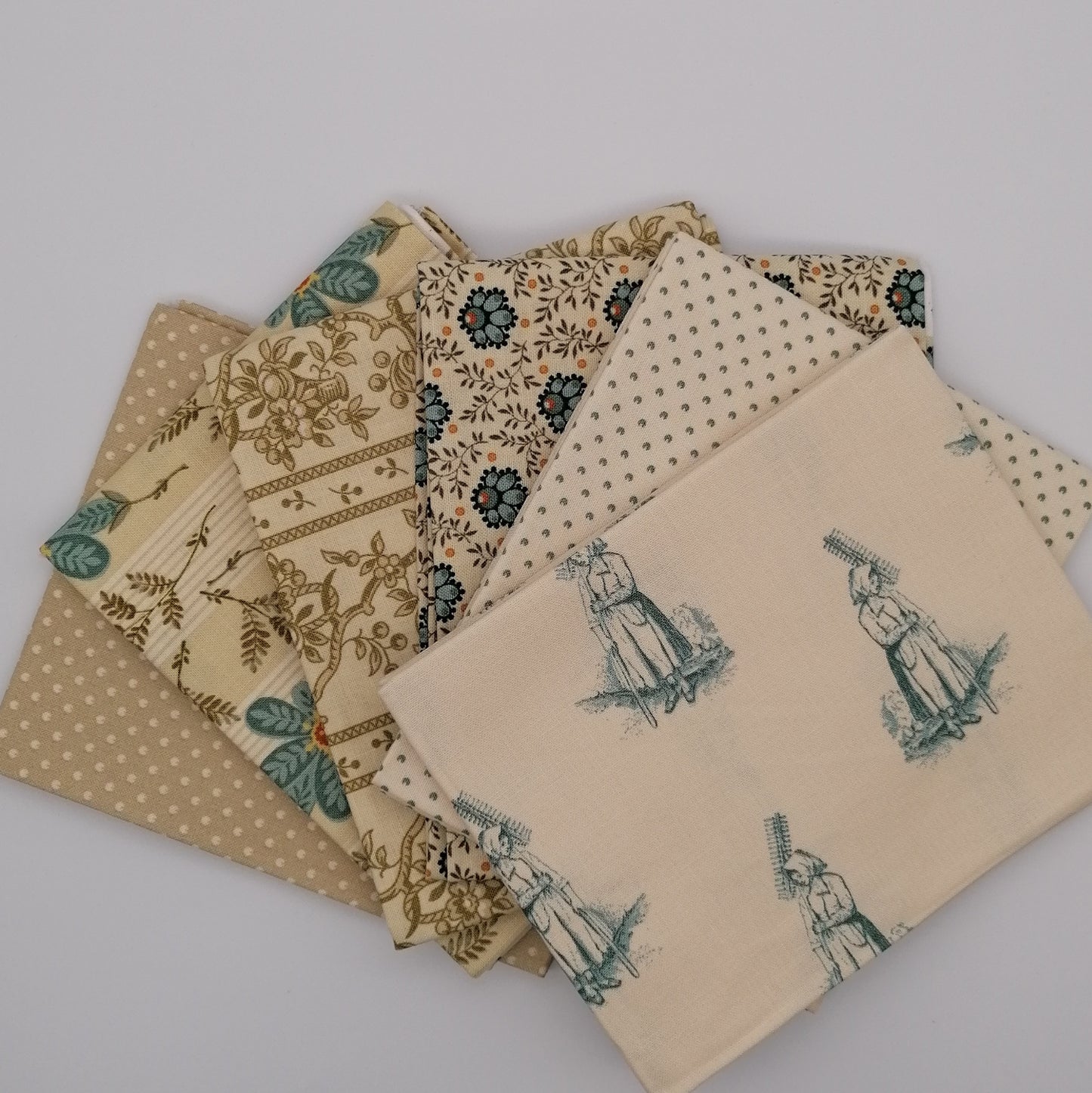 Farmers Daughter 6 fat quarter Bundle Neutral