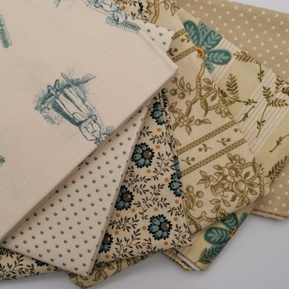 Farmers Daughter 6 fat quarter Bundle Neutral