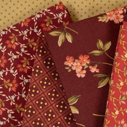 Farmers Daughter 5 fat quarter Bundle Red
