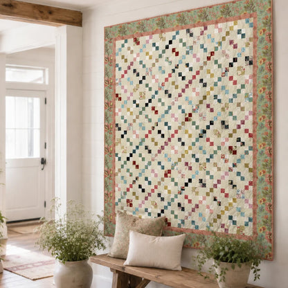 Vintage Four Patch Quilt Pattern - Traditional Patchwork Design