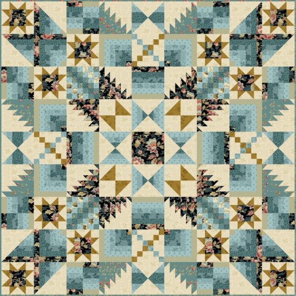 Arizona dahlia quilt pattern