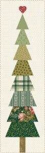 Holiday Spruce table runner by Laundry basket quilts